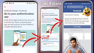 Facebook Two factor authentication problem solved 2024 Code not received problem authentication app [upl. by Kwabena461]