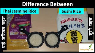 Thai Jasmine Rice Vs Sushi Rice  Thai Rice  थाई जेस्मिन vs सुशी राइस  Everyday Life 98 [upl. by Margy322]