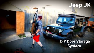 Jeep JK Door Storage Holder  How to make a DIY Mounting Bracket System [upl. by Baal]