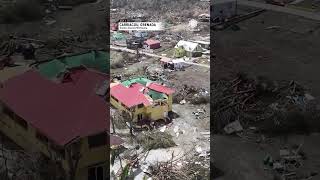 NEW Hurricane Beryl Drone Footage From Carriacou Island [upl. by Nawak]