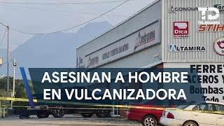 Hombre es asesinado a balazos en vulcanizadora de Allende Nuevo León [upl. by Endres]