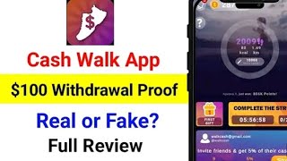 CashWalk Walk Work Earn Cash App  CashWalk App Withdrawal Proof  CashWalk App Real or Fake [upl. by Nelak]