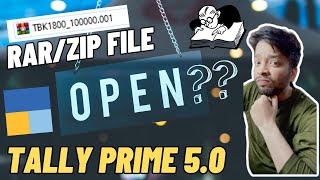 292 Rar file amp Zip file open kaise hoti hai  backup restore in tally prime  New version [upl. by Blythe]