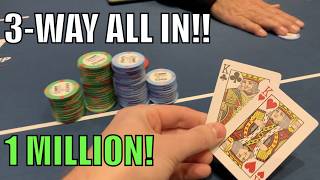 Weve Got KINGS One Million ThreeWay ALL IN Day 3 Of WPT World Championship Vlog Ep 292 [upl. by Nivla]