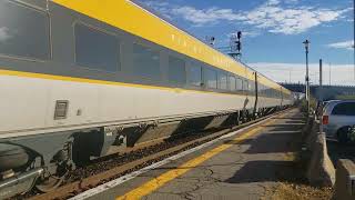 Departure of VIA Rail Train 634 at Dorval Station en route to Montréal and Québec City [upl. by Wilbert632]