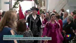 Festa do Divino domingo é marcado por comemoração e devoção em Canasvieiras [upl. by Sheelah269]