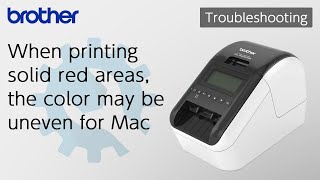 When printing solid red areas the color may be uneven for Mac Brother Global Support [upl. by Kirbee]