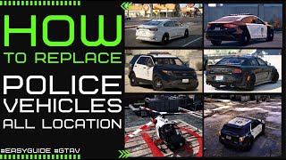 How to Install Police Car Mods Replace for LSPDFR LOCATION SAMPLE ELS INSTALL EASY GUIDE  GTA V [upl. by Eimat]