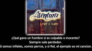 Aventura  Llorar lyric  letra [upl. by Ahsaya]