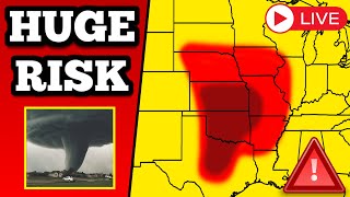 The Emergency Tornado Outbreak Coverage For Several Large Tornadoes  52424 [upl. by Dnaleel]