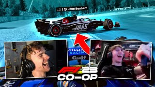 SPRINT RACE DESCENDS INTO CHAOS  F1 23 CoOp Career 10 [upl. by Lothar]