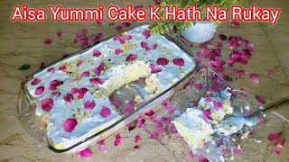 Rasmlai Cold Cake  No Baking No Oven No Flour by Sadaf Vlog [upl. by Nilyad]