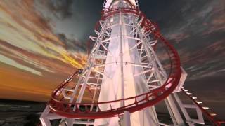 Skyscraper at Skyplex  with drop tower [upl. by Anertal]