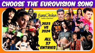 Choose The Song Eurovision Song Contest 20242023  Music Quiz [upl. by Billi]