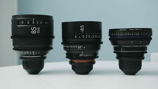 XEEN 85mm vs ZEISS CP2 85mm vs CineAlta 85mm with Sony a7R II  graded version [upl. by Otirecul]