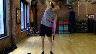 Obliques Resistance Band Side Bend [upl. by Witha]