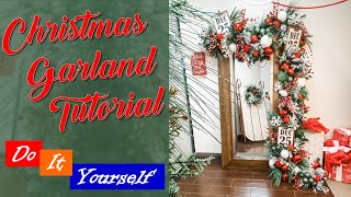 Quick amp Easy Christmas Garland Tutorial By Jeanna Loves Christmas [upl. by Loree729]