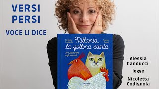 NICOLETTA CODIGNOLA Millanta la gallina canta 366 filastrocche sugli animali legge Alessia Canducci [upl. by Airdnua]