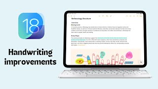 Apple Notes update handwriting improvements  iPadOS 18 [upl. by Haidabo]