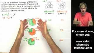 Atomic Mass How to Calculate Isotope Abundance [upl. by Draner210]