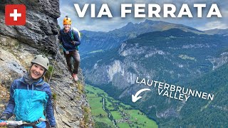 Mürren Via Ferrata Experience  Guided Tour from Mürren to Gimmelwald  What To Know Before You Go [upl. by Jahdal]