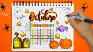 DIY Haz tu Calendario de OCTUBRE HALLOWEEN [upl. by Hatnamas]