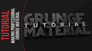 Cinema 4D Tutorial  Creating Professional Grunge Material [upl. by Akirrehs]