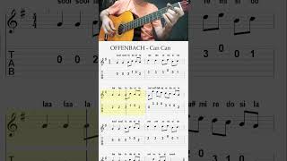 Can Can Guitar Tab Notes  Offenbach [upl. by Lina]