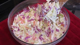 Homemade Southern Coleslaw [upl. by Ahsinod999]