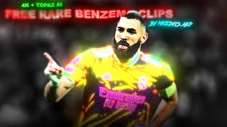 RARE BENZEMA FREE CLIPS WITH CC  NO CC 🔥🐐 • UPSCALED • 4k [upl. by Ivek]