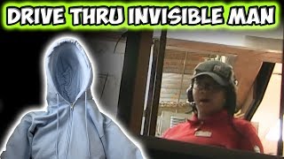 DRIVE THRU INVISIBLE MAN PRANK [upl. by Fosque743]