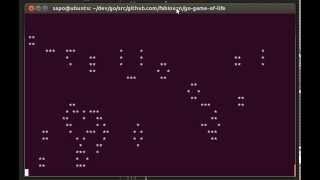 Conways game of life implementation in Go [upl. by Aicittel776]