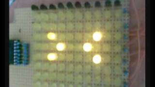 John Conways Game of Life on 8x10 LED matrix [upl. by Nirret]