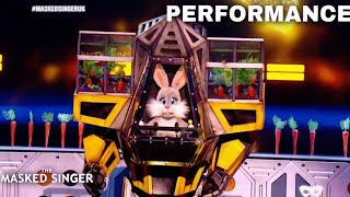 Robo Bunny Sings quotDynamitequot by BTS  The Masked Singer UK  Season 3 [upl. by Eki279]