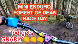 MINI ENDURO Race Day Tod has a BIG MTB CRASH [upl. by Obadias5]