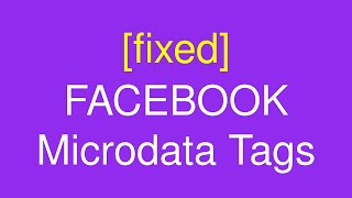 FIXED Facebook Microdata Tags for Shopify Products [upl. by Celisse]