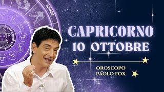 Capricorno ♑️ LOroscopo di Paolo Fox  10 Ottobre 2024  Mattinata inconcludente [upl. by Simon]