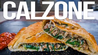 The Best Calzone Pizza Pocket Recipe  SAM THE COOKING GUY 4K [upl. by Eilime]