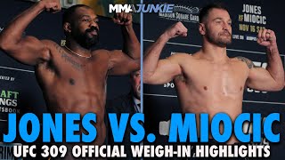 Stipe Miocic Heavier Than Jon Jones for UFC 309 Title Fight  WeighIn Highlights [upl. by Enerahs]