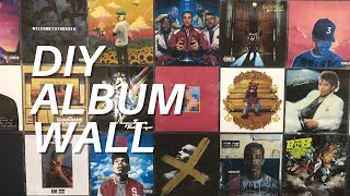 How to make a DIY Album Wall for CHEAP [upl. by Kondon]