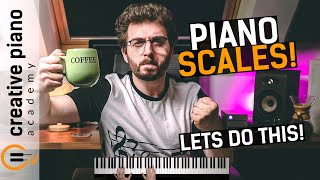 PIANO SCALES The ULTIMATE StepByStep Guide For Beginners [upl. by Notsa]