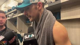 Goodrow on Sharks Comeback Struggles in Shootout Loss [upl. by Schnurr]