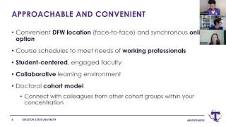 Tarleton State University Educational Leadership EdD Webinar [upl. by Harry]