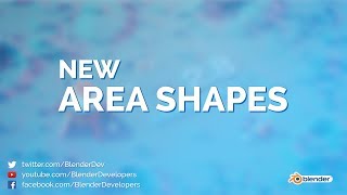 New Area Shapes  Blender 28 [upl. by Carolynne]