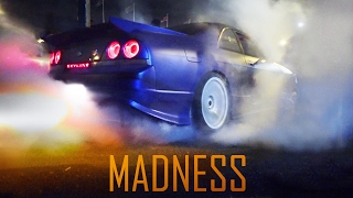 MADNESS at Ace Café  Flames Burnouts and Launches [upl. by Yenhoj215]