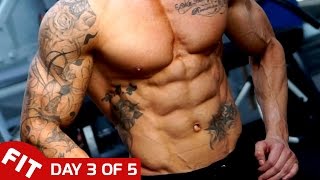 ABS TRAINING  ROSS DICKERSON DAY 3 OF 5 DAY SPLIT [upl. by Woodcock368]