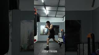 Shadowboxing After Hours Peekaboo Style shorts fitness boxing training miketyson [upl. by Citarella]