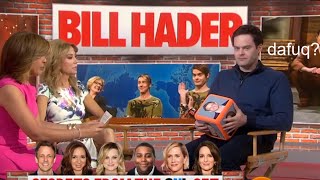 Bill Hader justifiably hating being interviewed for 10 minutes [upl. by Ahsilam]