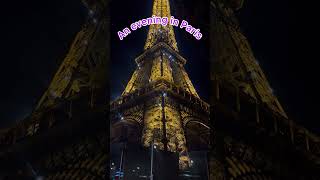 Eiffel Tower in Paris Magic of light show in the evening Shorts paris [upl. by Vharat]