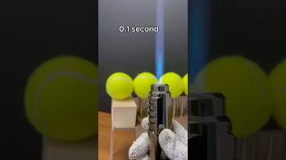 Powerful Lighter vs Tennis Balls [upl. by Neelloj]